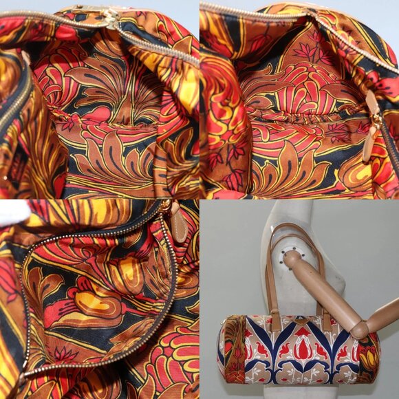 PRADA Shoulder Bag Silk Beige Gold Auth 114898V - Picture 15 of 16